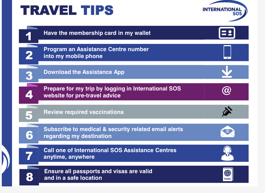 Travel Tips Advisory – International SOS